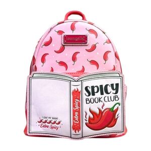Pink Spicy Book Club Loungefly Backpack